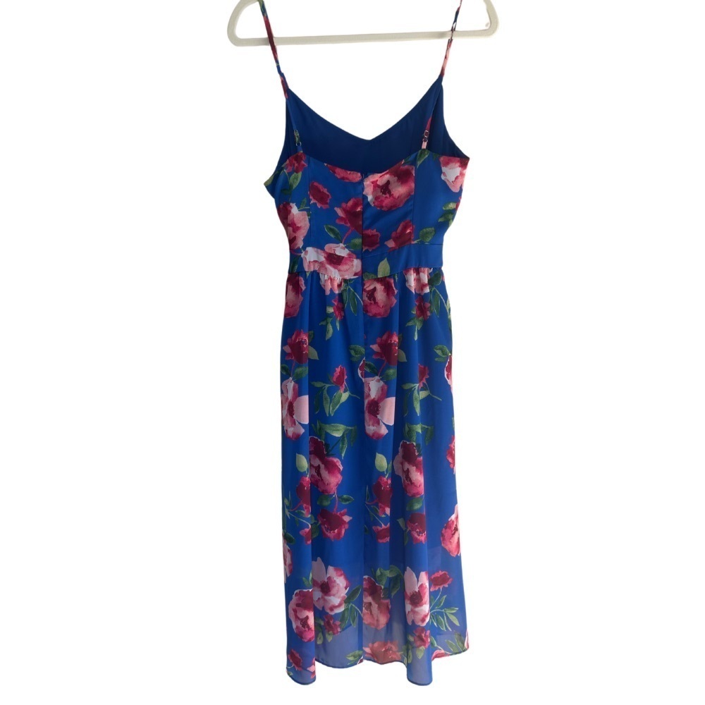 NWT Vince Camuto Blue Floral Midi Dress – Size 10 - Picture 3 of 4
